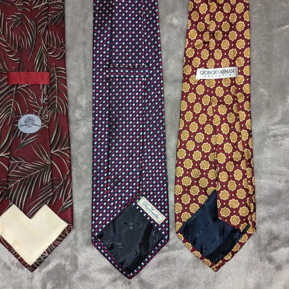 Lot of 12 assorted ties - Armani*Boss*Varvatos*Faconnable*Cardin*Dior - Picture 11 of 12